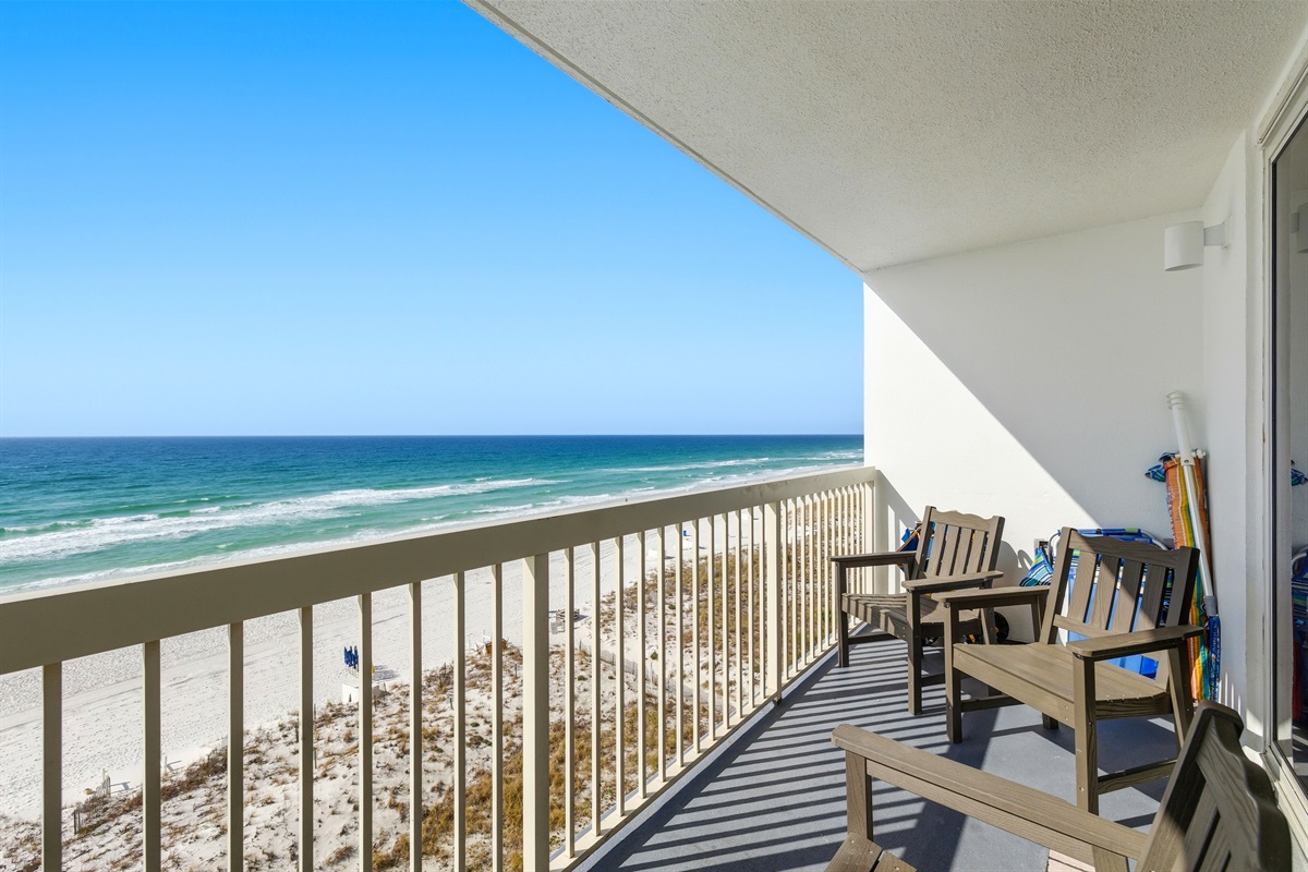 Morning coffee in balcony against ocean is a life time memory...