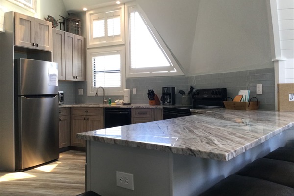 Well equipped, large kitchen