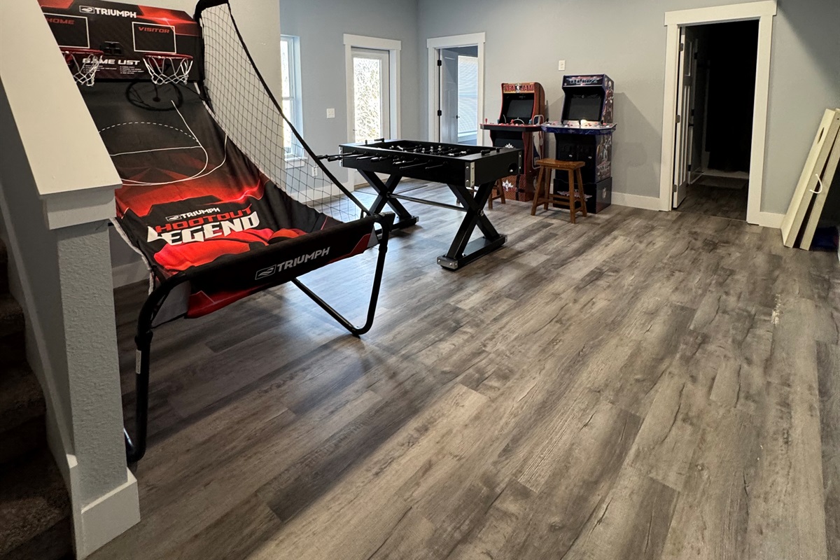 Game room! Lower level.