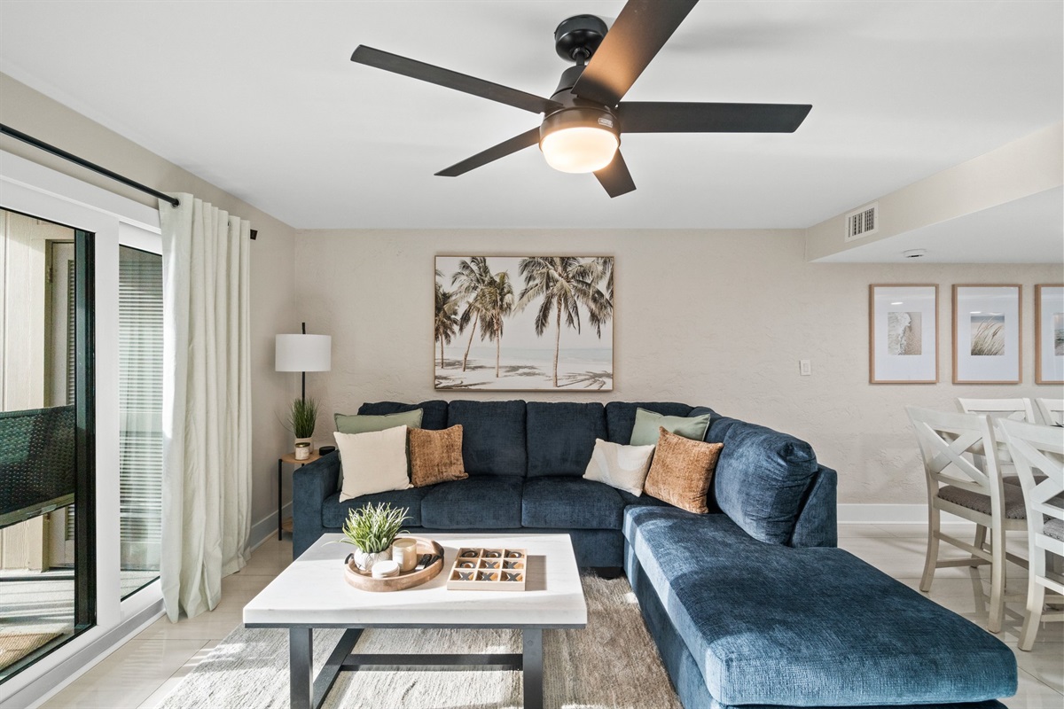 spacious living room