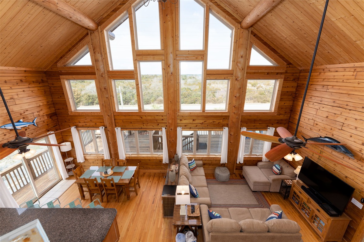 Open-concept living area