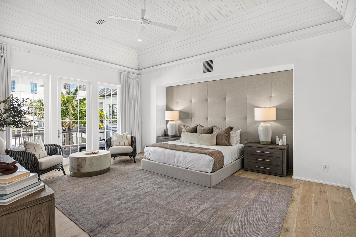 The oversized primary suite feels like a retreat all on it's own.  With your private oversized porch overlooking the pool and ensuite bath, you may not even want to leave the room for the day!