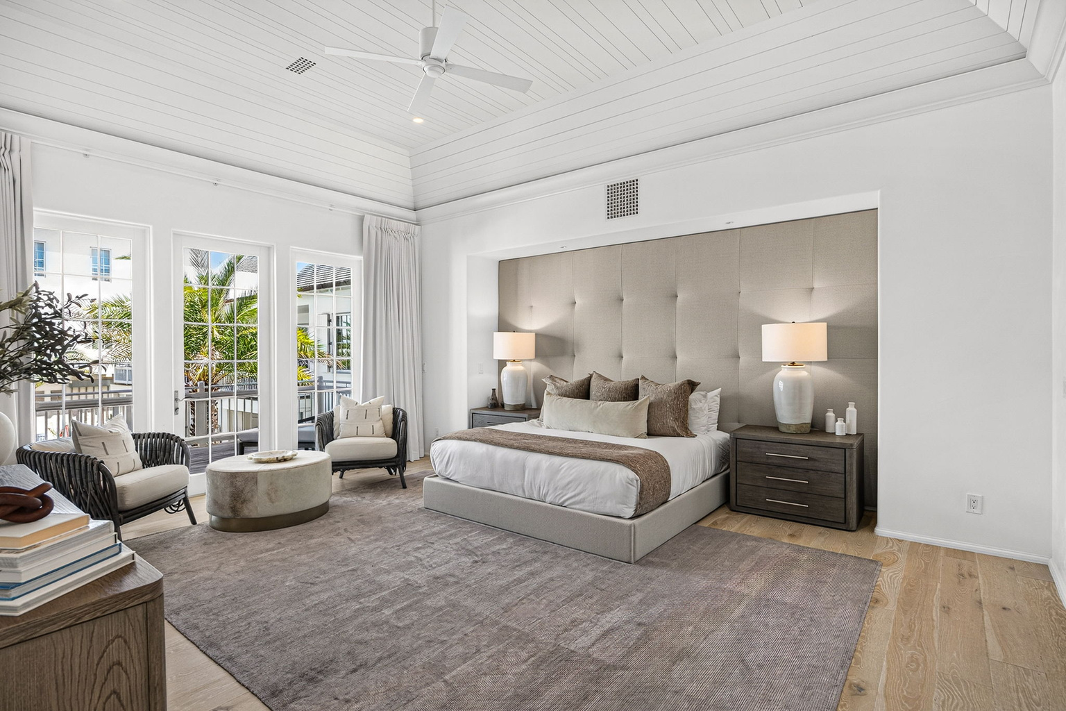 The oversized primary suite feels like a retreat all on it's own.  With your private oversized porch overlooking the pool and ensuite bath, you may not even want to leave the room for the day!