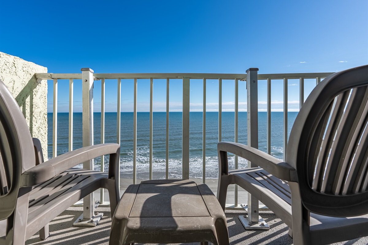 Peaceful Ocean Views from the Balcony