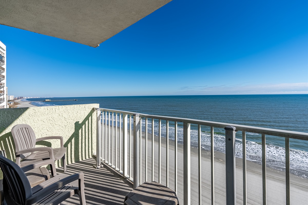 Peaceful Ocean Views from the Balcony