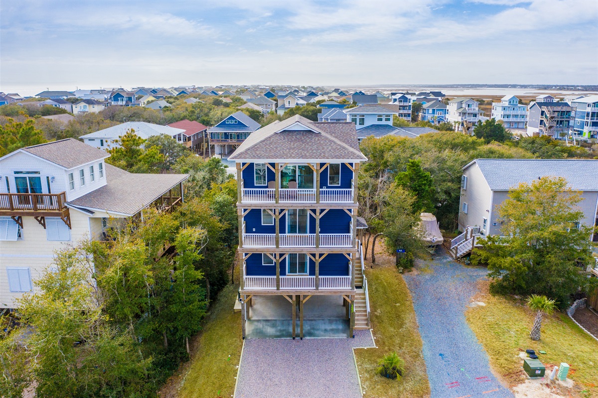 Bird’s-eye perspective of your next beach vacation spot