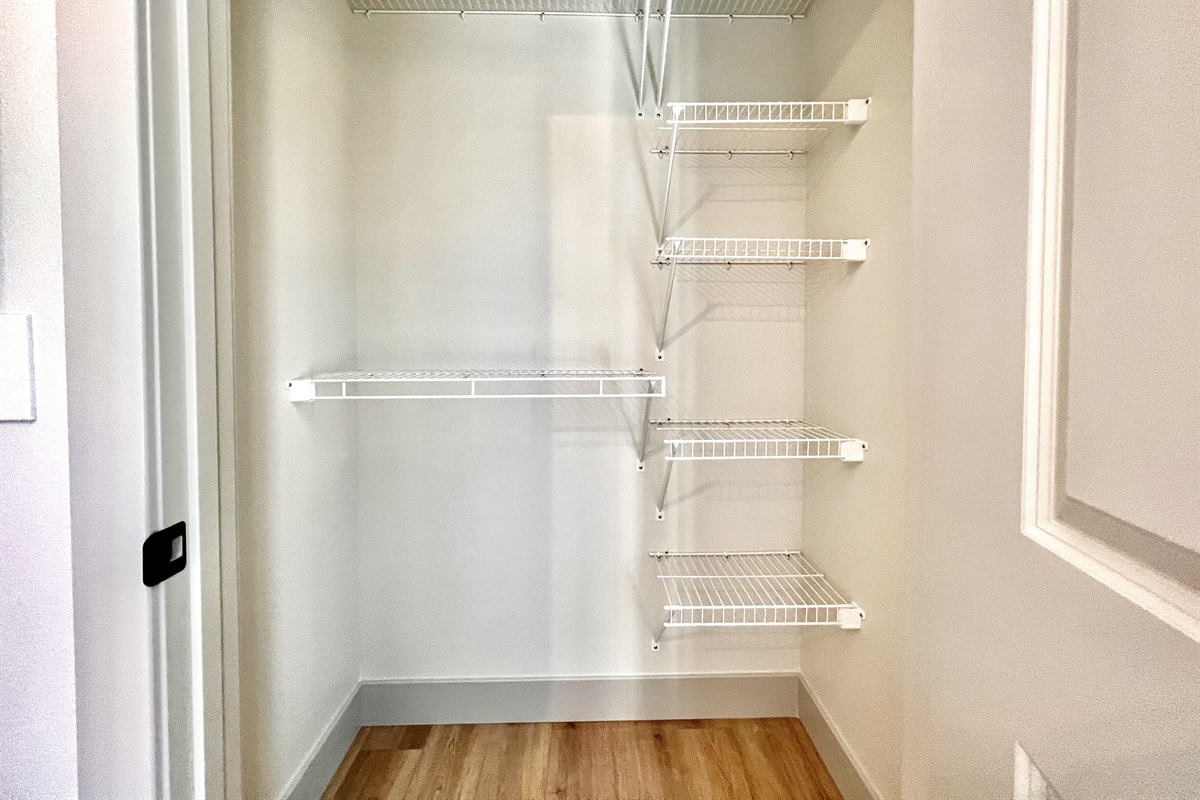 Storage space for your belongings