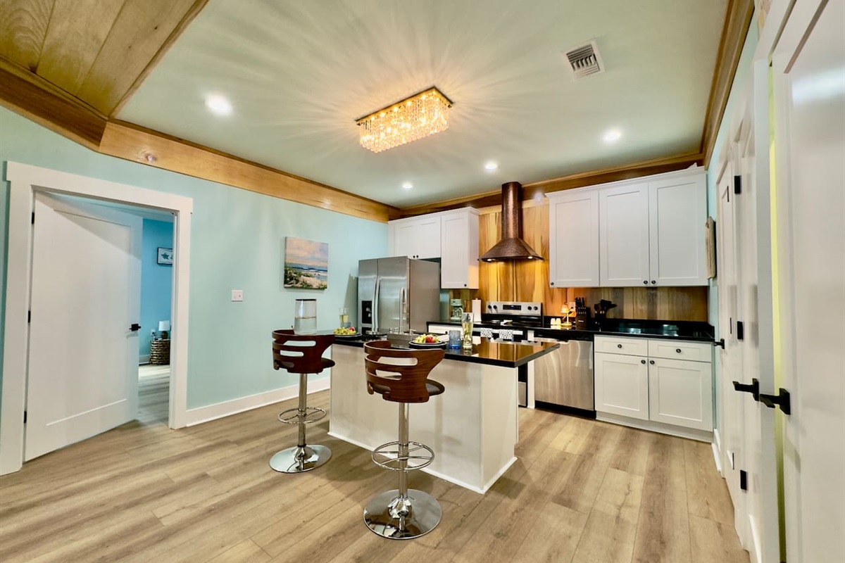 Step into a clean, airy kitchen designed for your stay.