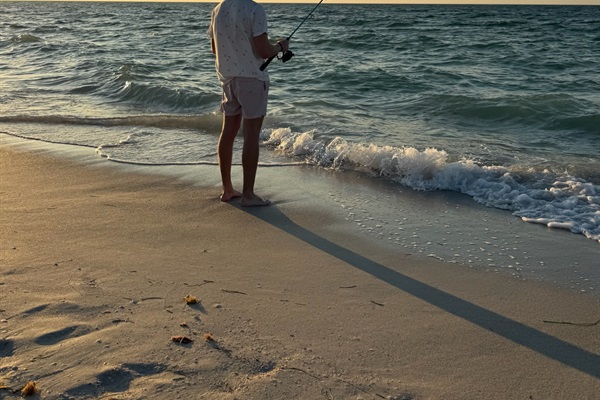 Bring a fishing pole and fish right from shore