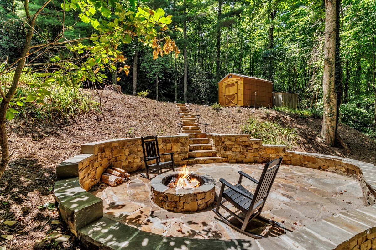 Fire pit area