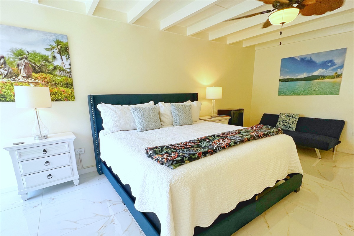 A perfect balance of style and serenity&mdash;every bedroom is a cozy retreat.