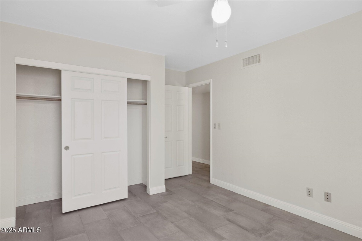Bedroom 3: New King Bed, Dresser, Ceiling Fan