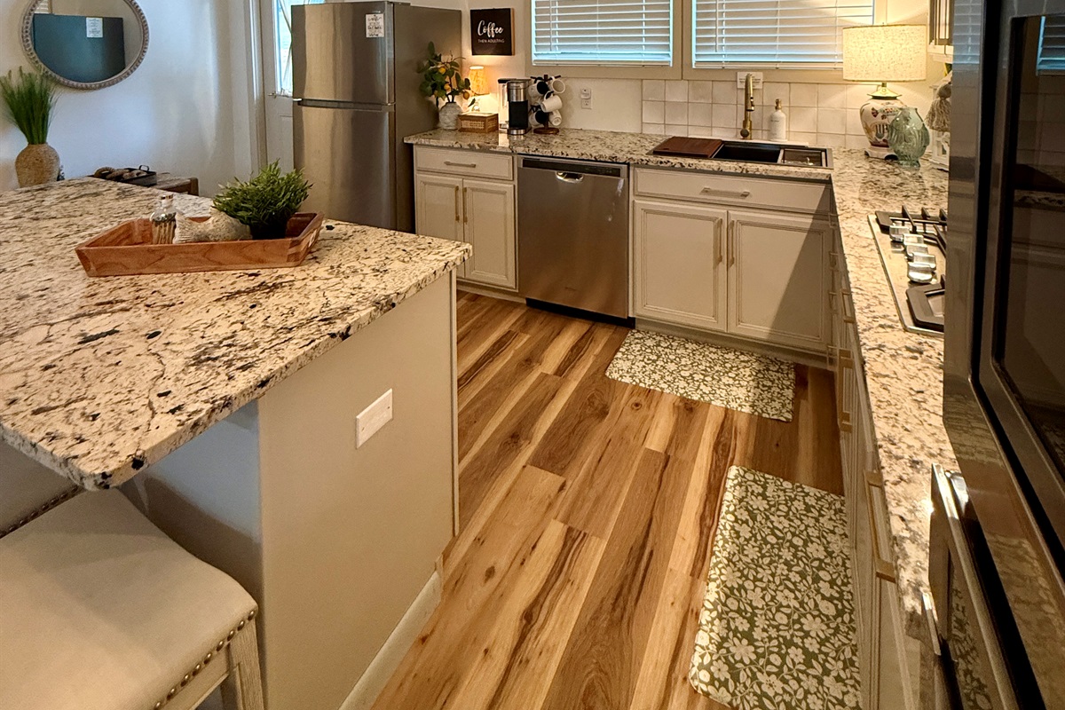 Dishwasher and full size refrigerator w/ice maker