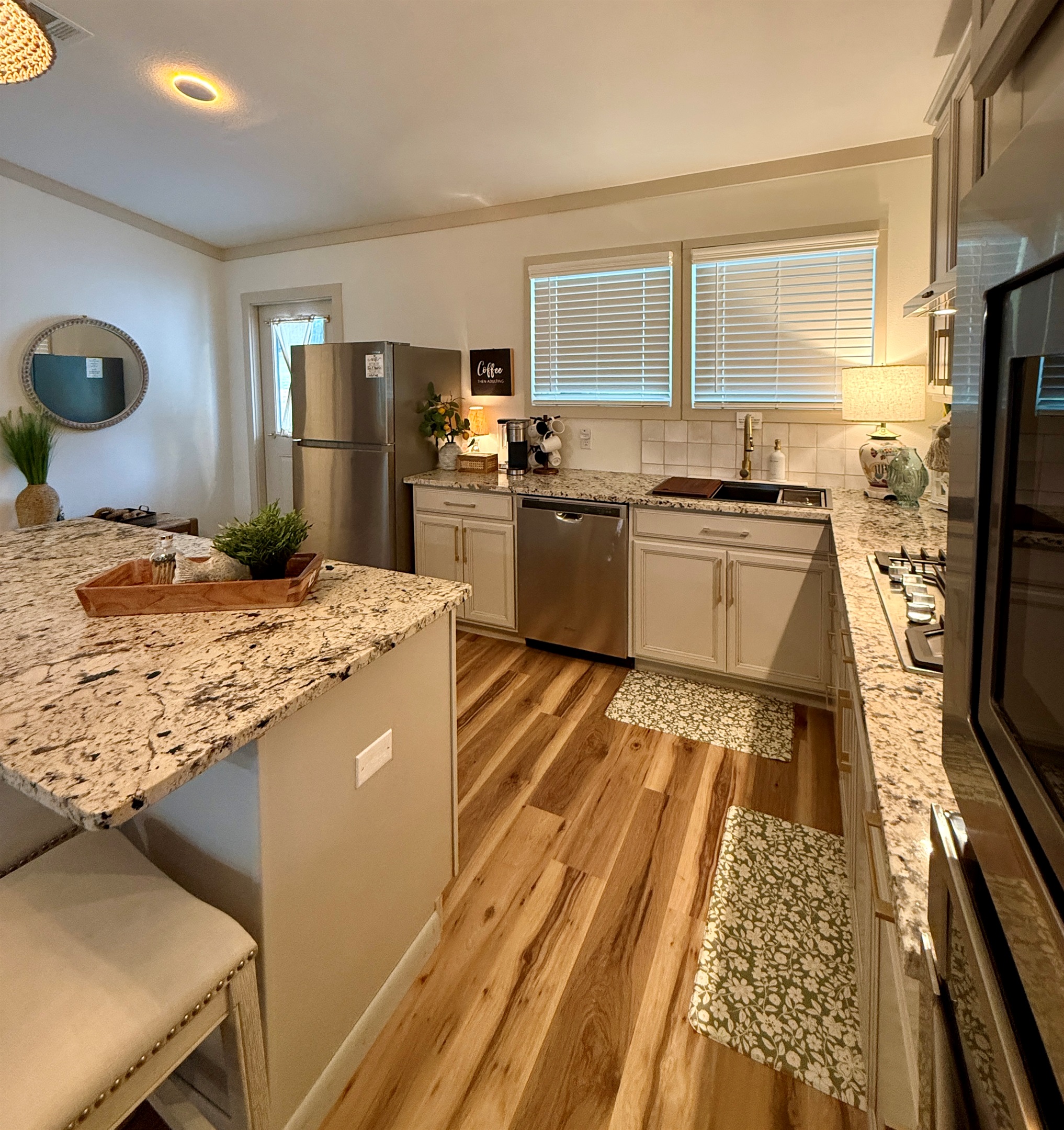 Dishwasher and full size refrigerator w/ice maker