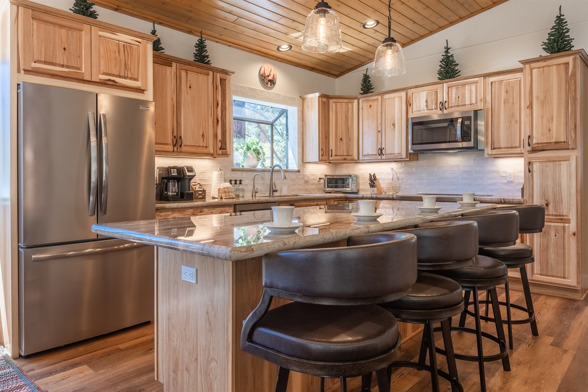 Plenty of seating in the chef's kitchen