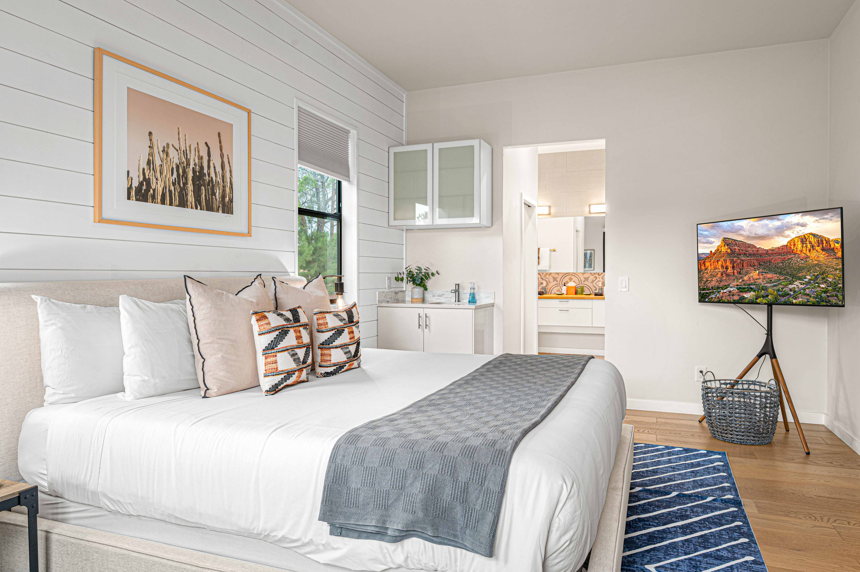 {Bedroom 2} A second comfortable king suite gives couples and groups their own private space to recharge.