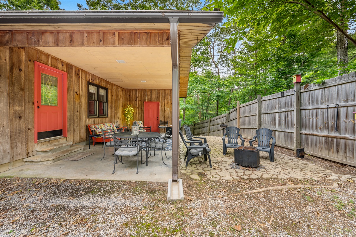 Outdoor seating area