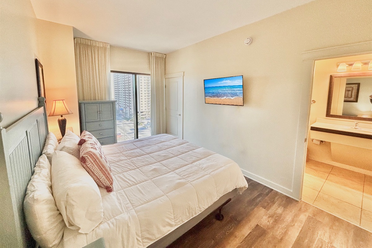 2nd bedroom with attached full bathroom!