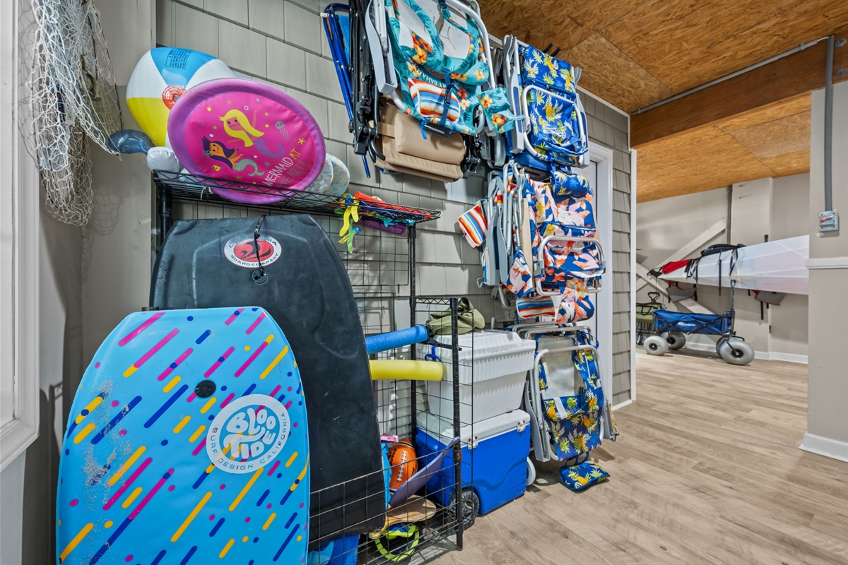 Beach gear provided!