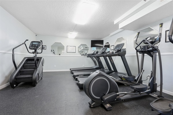 Newly renovated cardio room