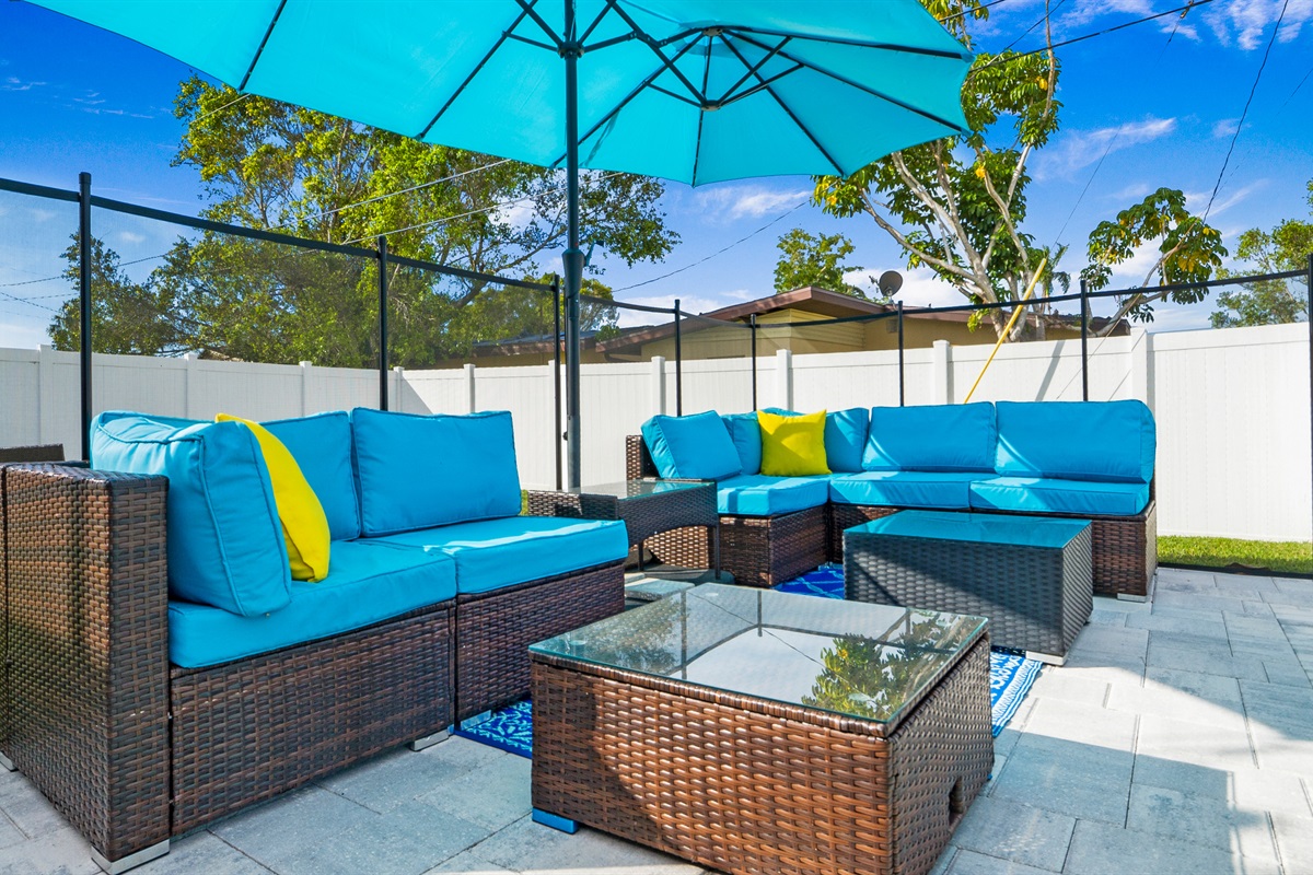 Enjoy some shade with our oversized umbrella