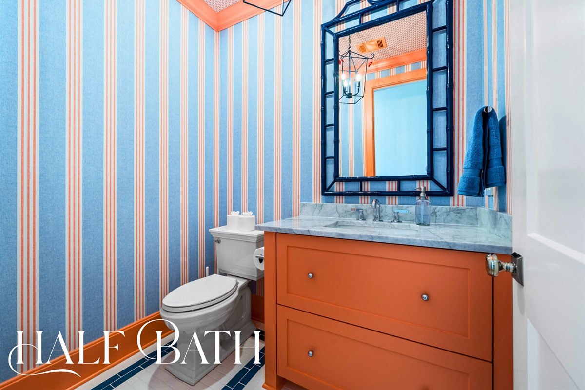 Another fun colorful half bath.