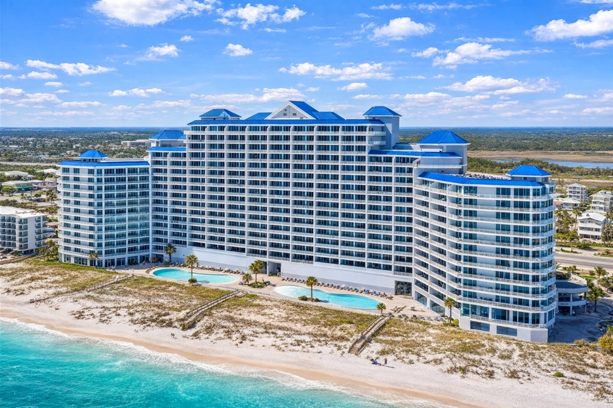 Aerial view of Lighthouse from the beachside 