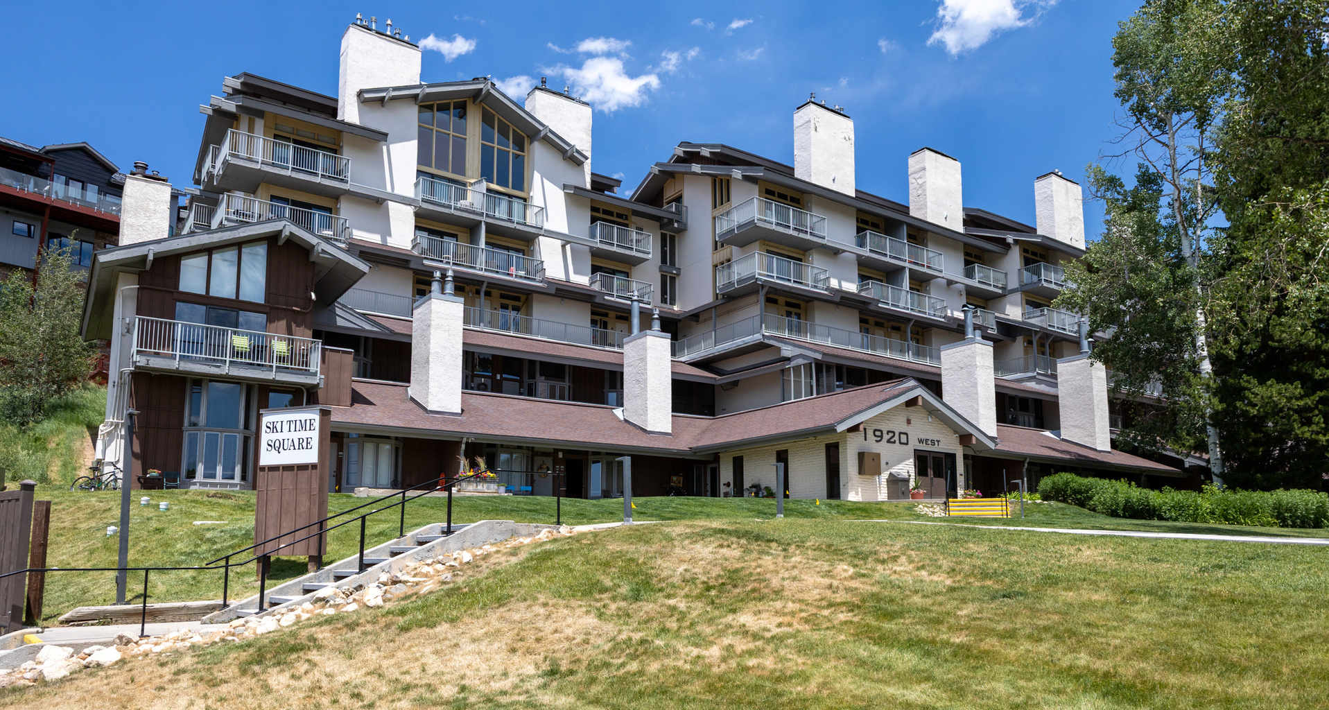 View from the outside complex