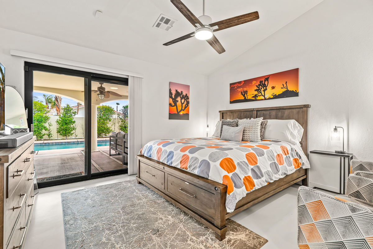 Primary suite poolside