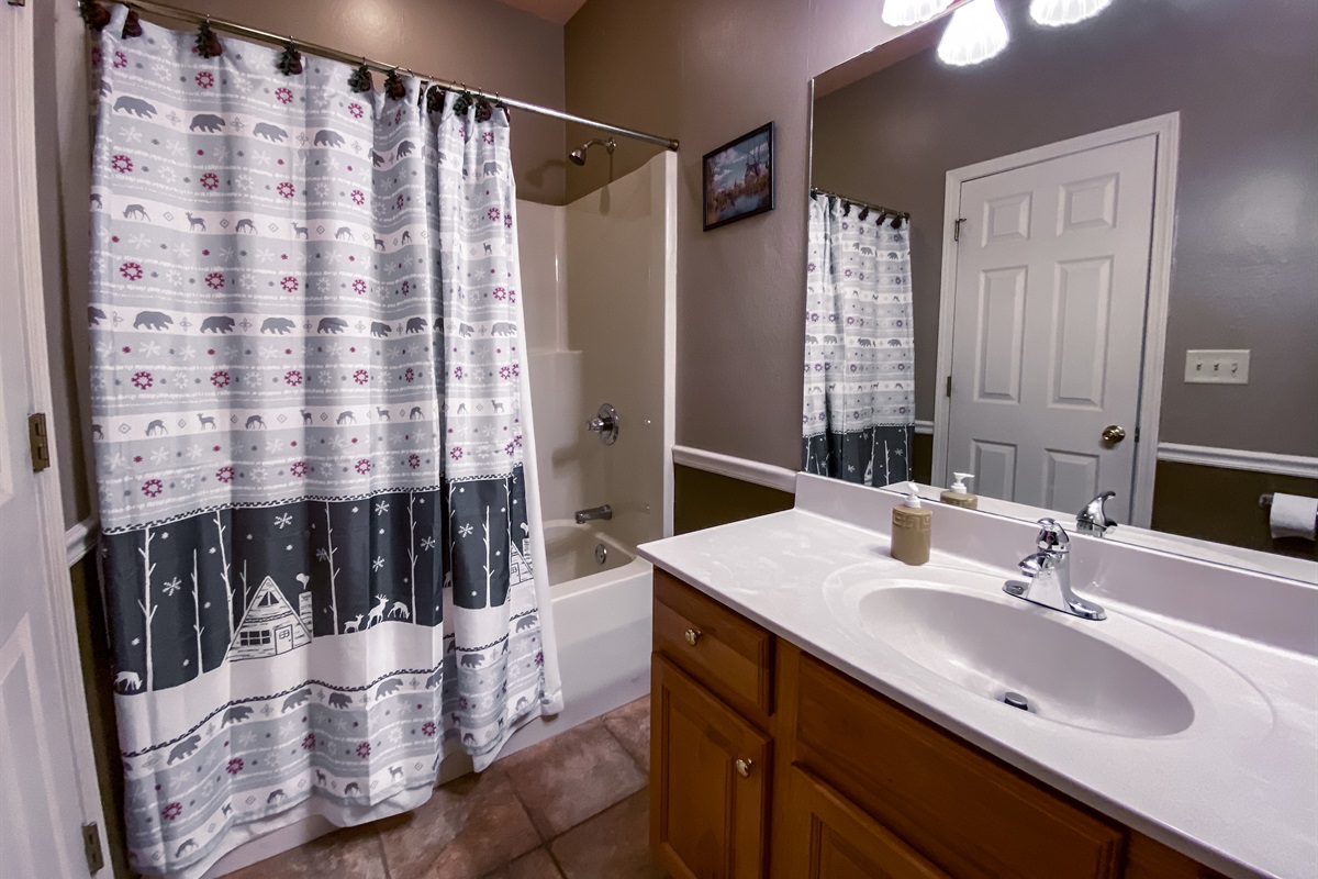 Bathroom 3 is an ensuite in bedroom 3 on mid-level