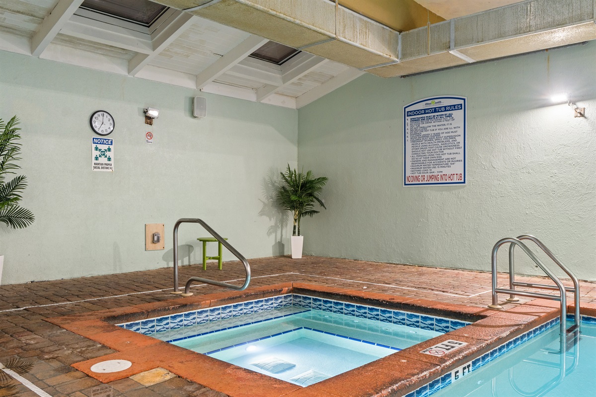 Take a nice, hot soak in the jacuzzi!