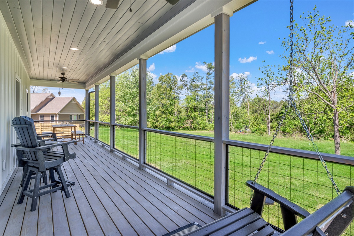 Back Porch seating
