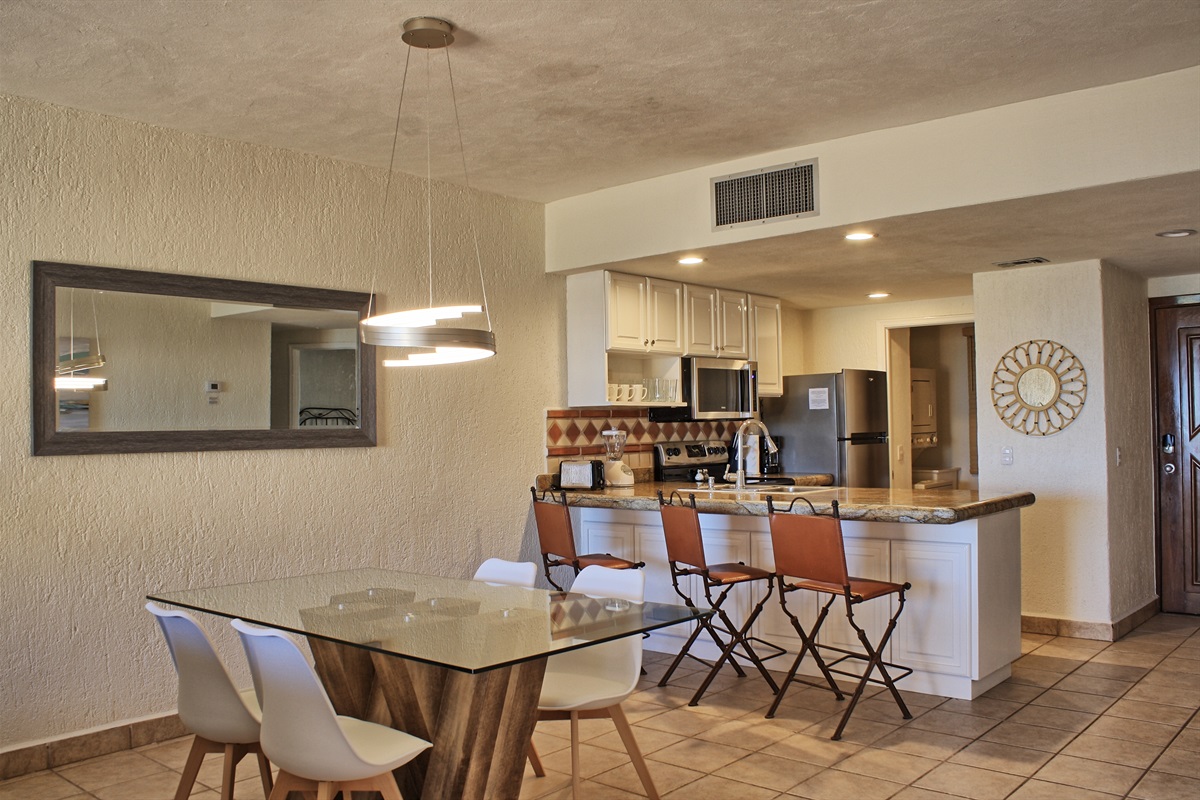 dining table and chairs