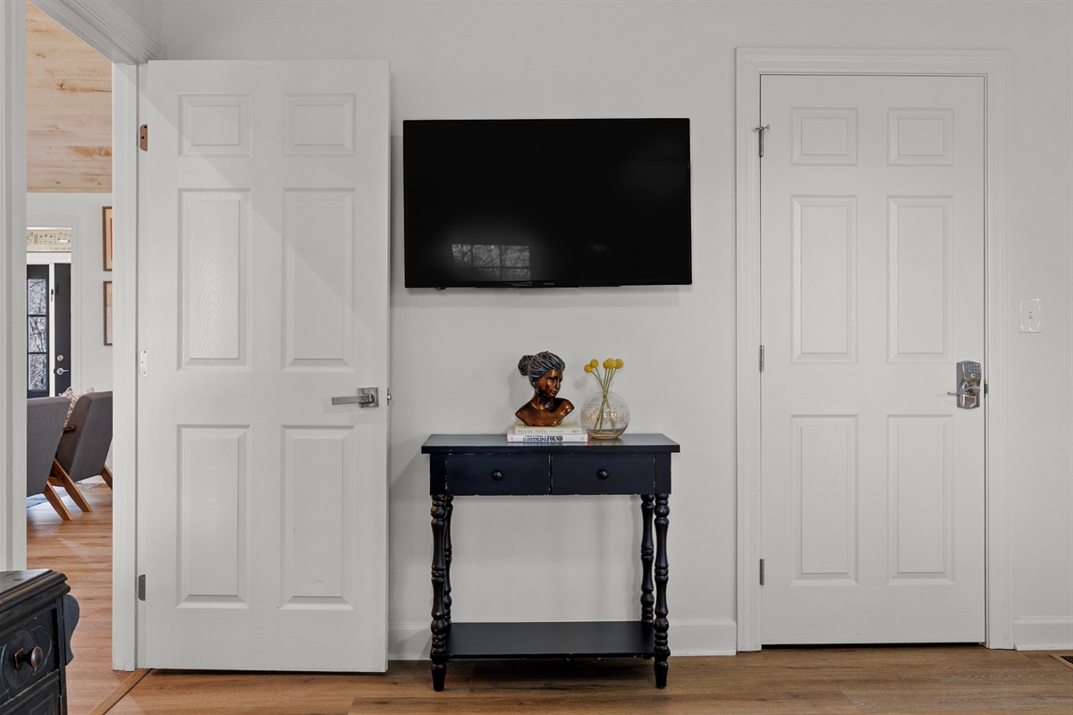 Hargrove bedroom with smart tv.