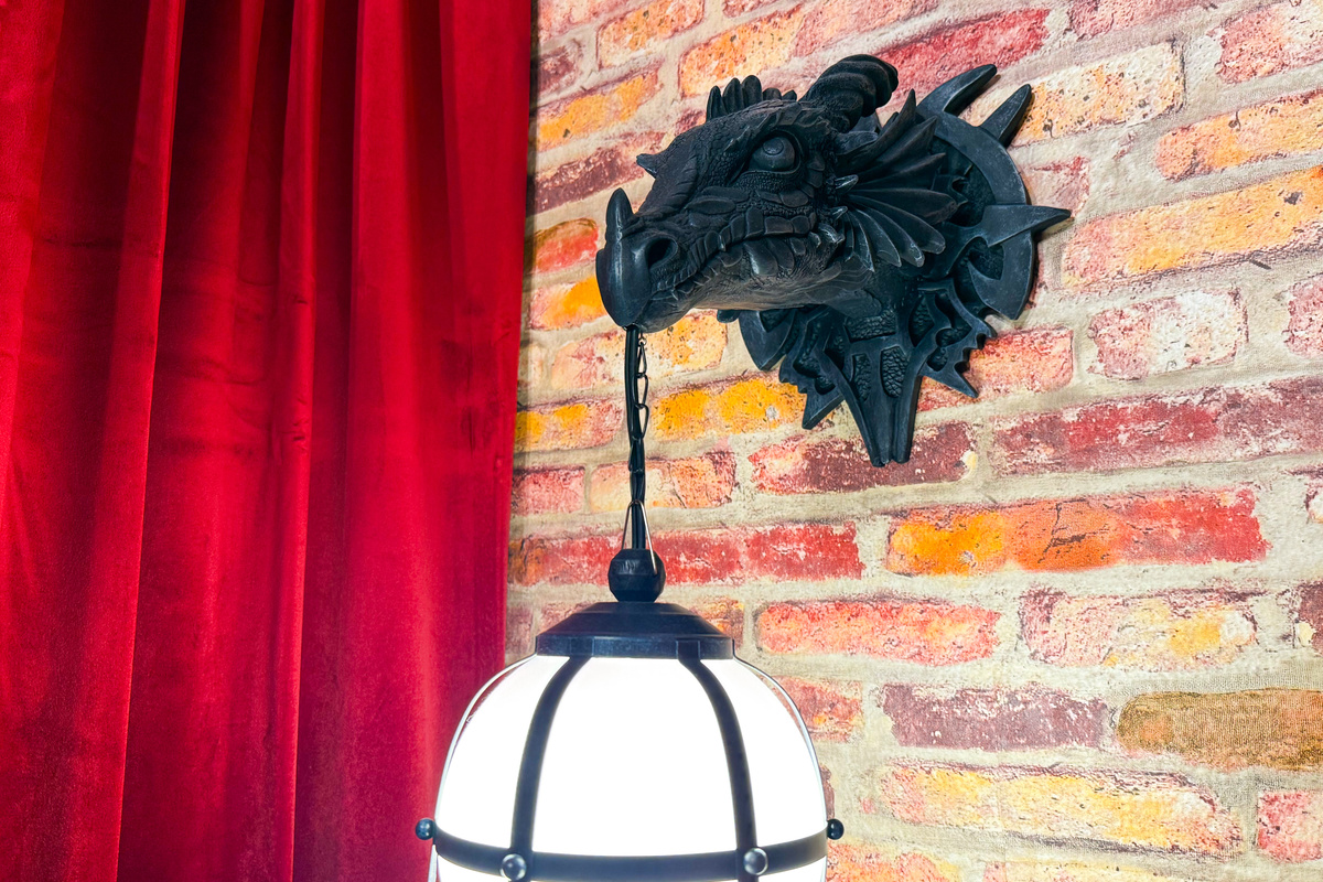 Sleep soundly under the watchful eye of our resident dragon.