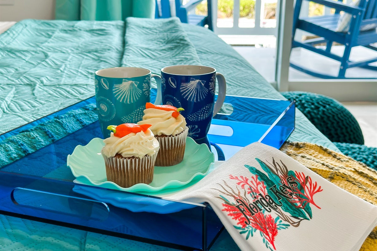 Sneak in a little post-dinner dessert to enjoy on the balcony.