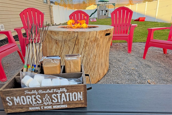 Gather around the fire as the sun slips behind the mountains. Roast s’mores with the included kit, share the day’s adventures, laugh over the tall tales that grow with every ember—and create the kind of memories your family will talk about for years!
