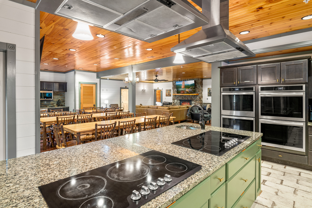Lots of cooking areas 