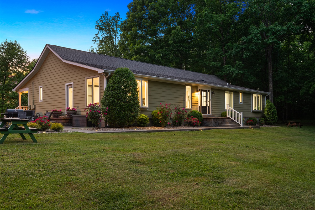 Enjoy the outdoors all day and into the night...