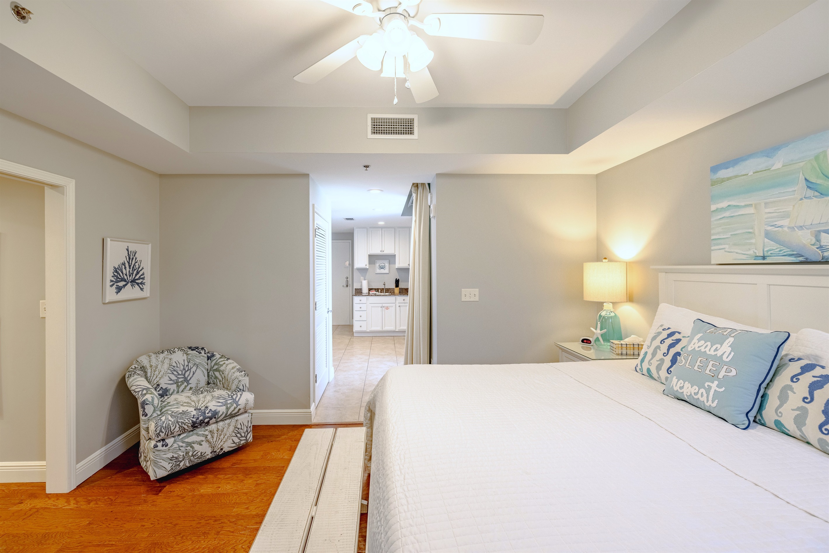 Second Master Bedroom with separate outside entrance, en-suite, kitchenette, and oceanview balcony provides ample room for everyone.
