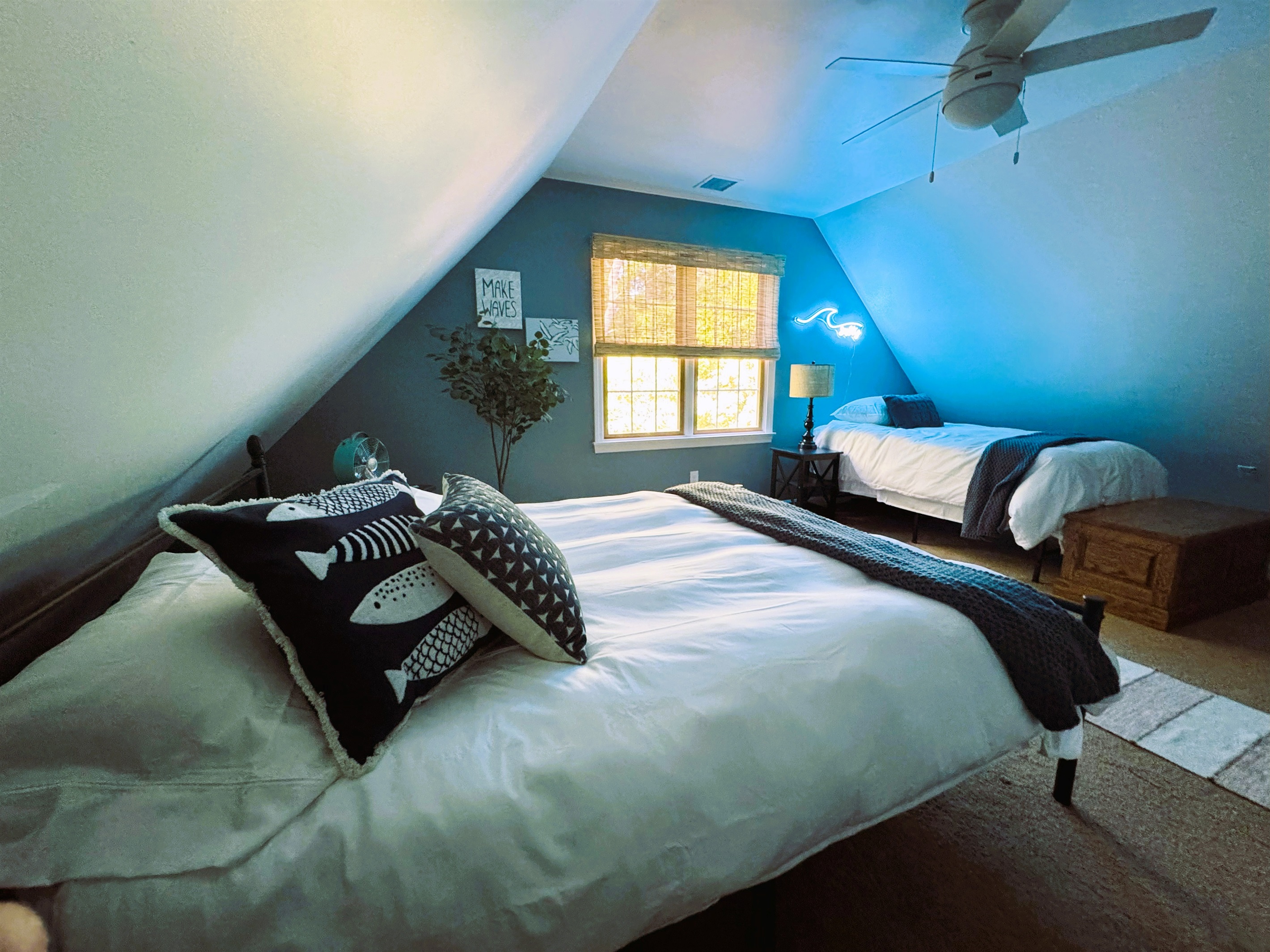 Second Floor "Make Waves" Bedroom