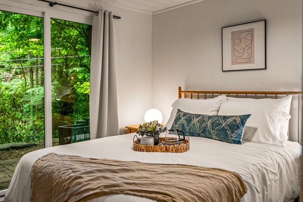 Main Bedroom | Patio Access | Ceiling Fan