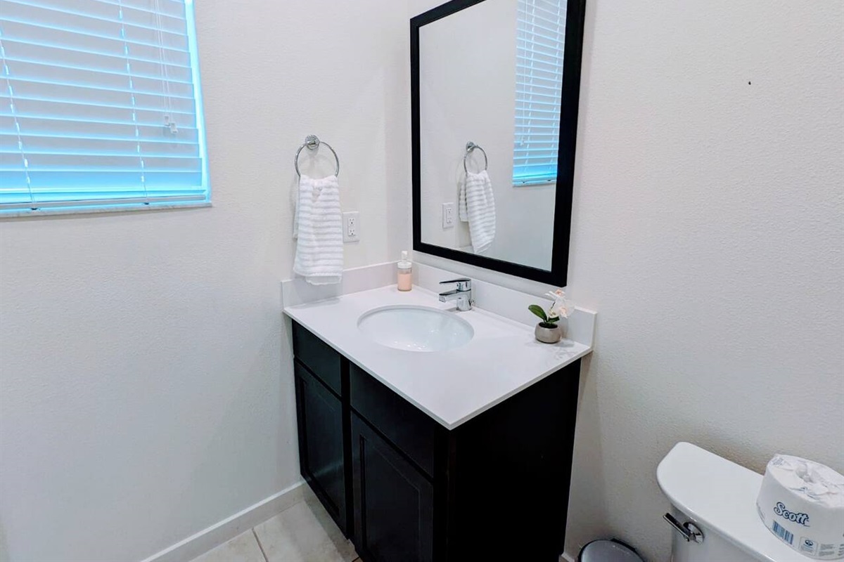 1st level half-bathroom
