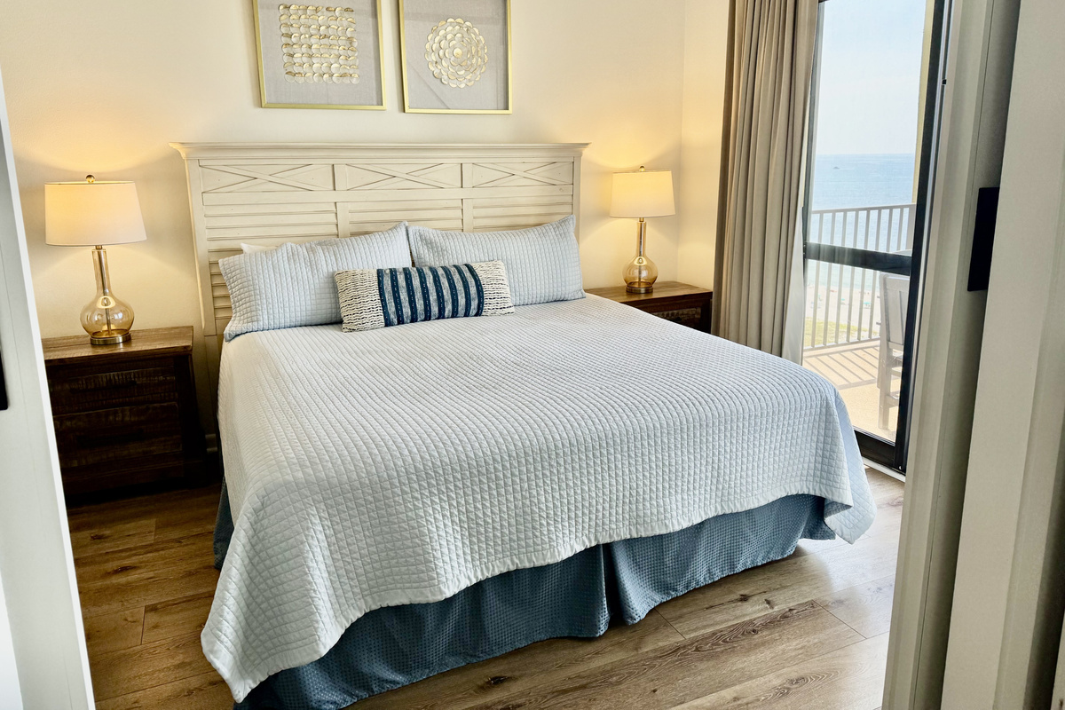 Through our barn doors is the Master suite!