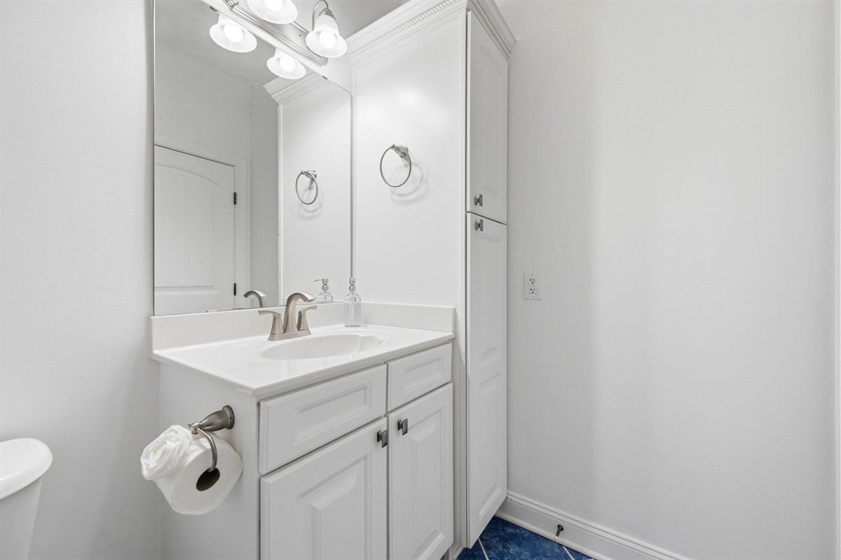 Clean lines, extra storage, and a simple setup for getting ready with ease