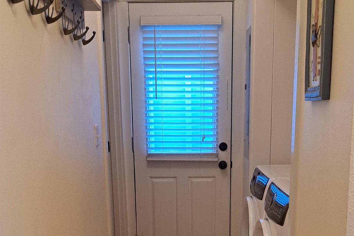 Washer and dryer make it easy to refresh clothes during your stay ~ perfect for longer trips or families.