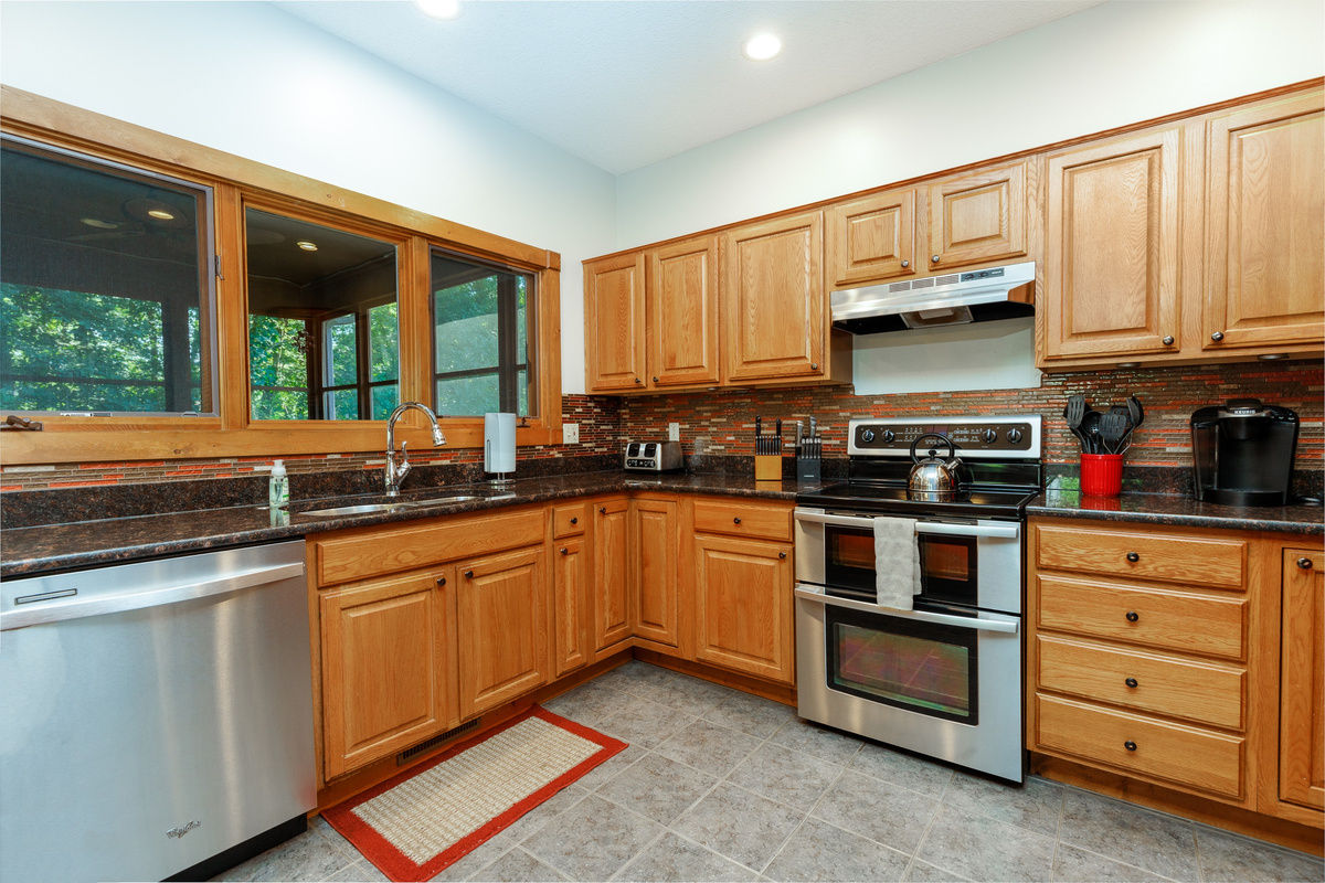 Fully stocked kitchen 