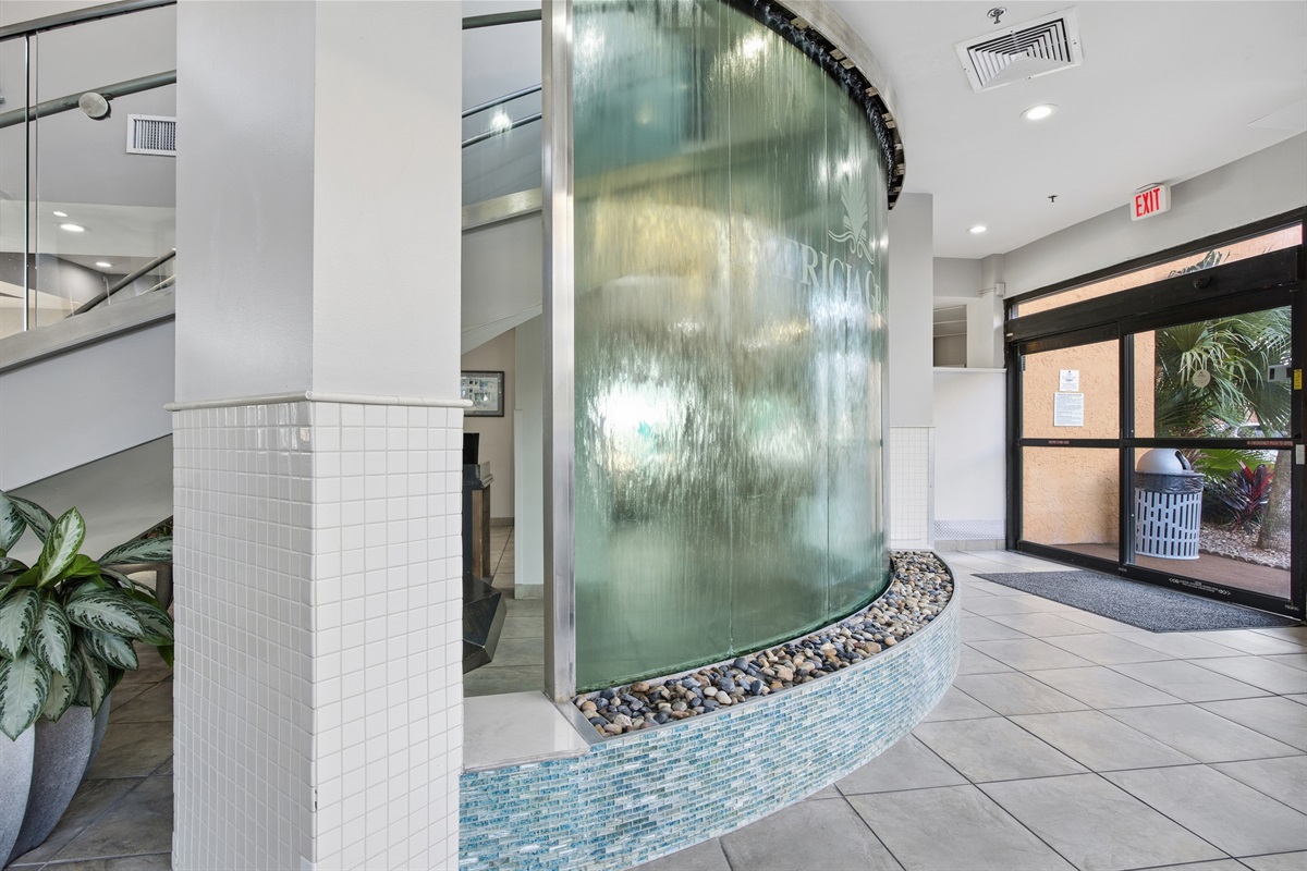 Beautiful lobby inside the resort