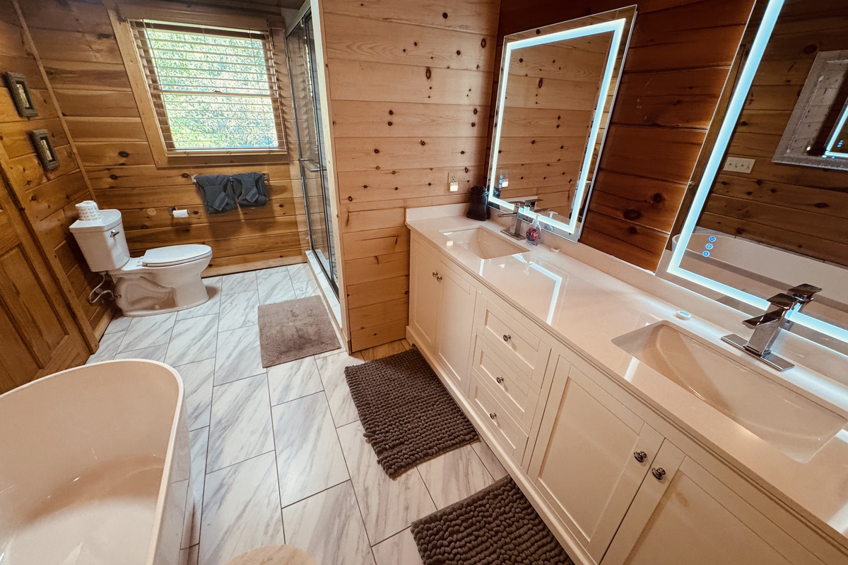 Newly renovated Upper Level Bath