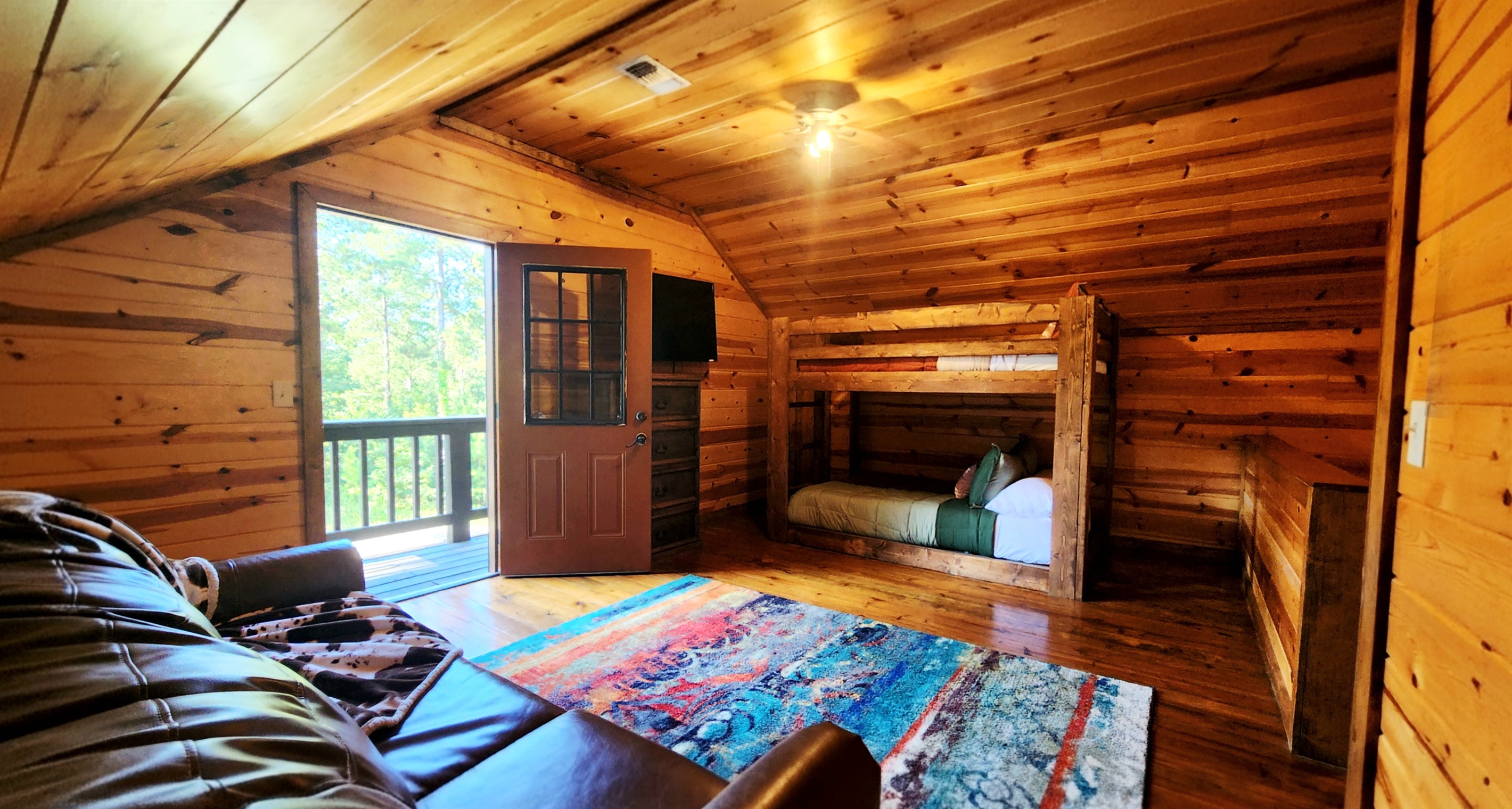 Loft Area w/Bunk Bed and Sofa